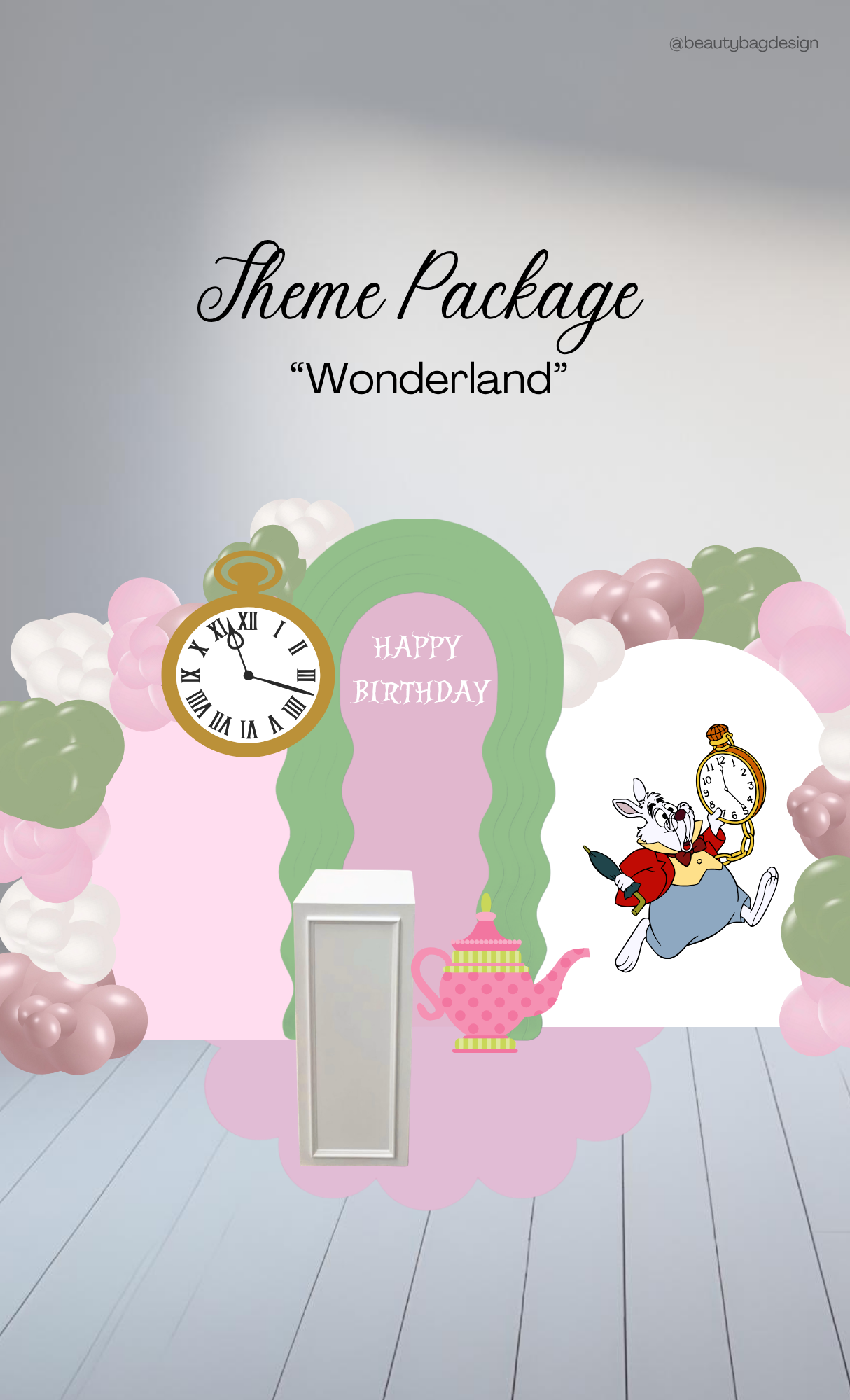 "Wonderland" Theme RENTAL Package