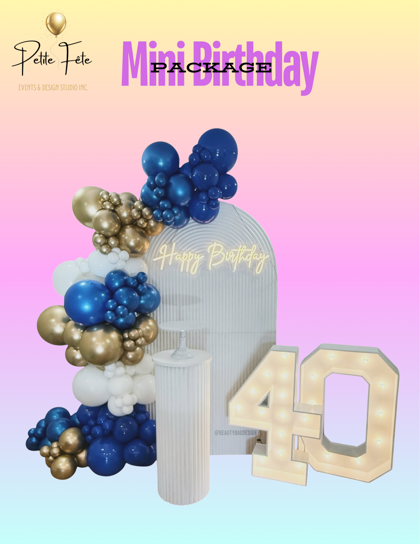 Mini Birthday Rental Package