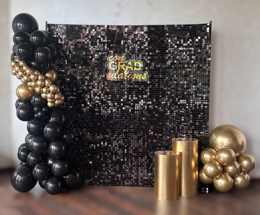 Shimmer Wall with Heavy Duty Backdrop Stand RENTAL