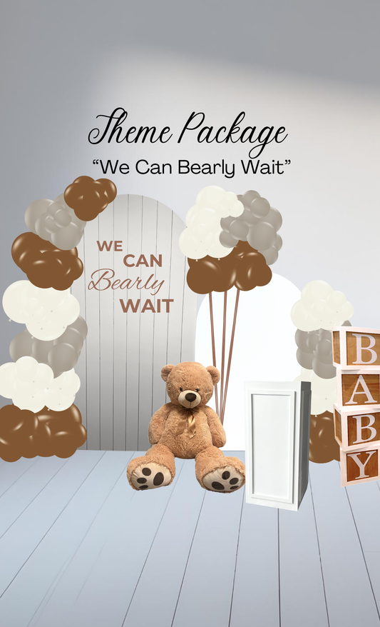"We Can Bearly Wait" Theme RENTAL Package